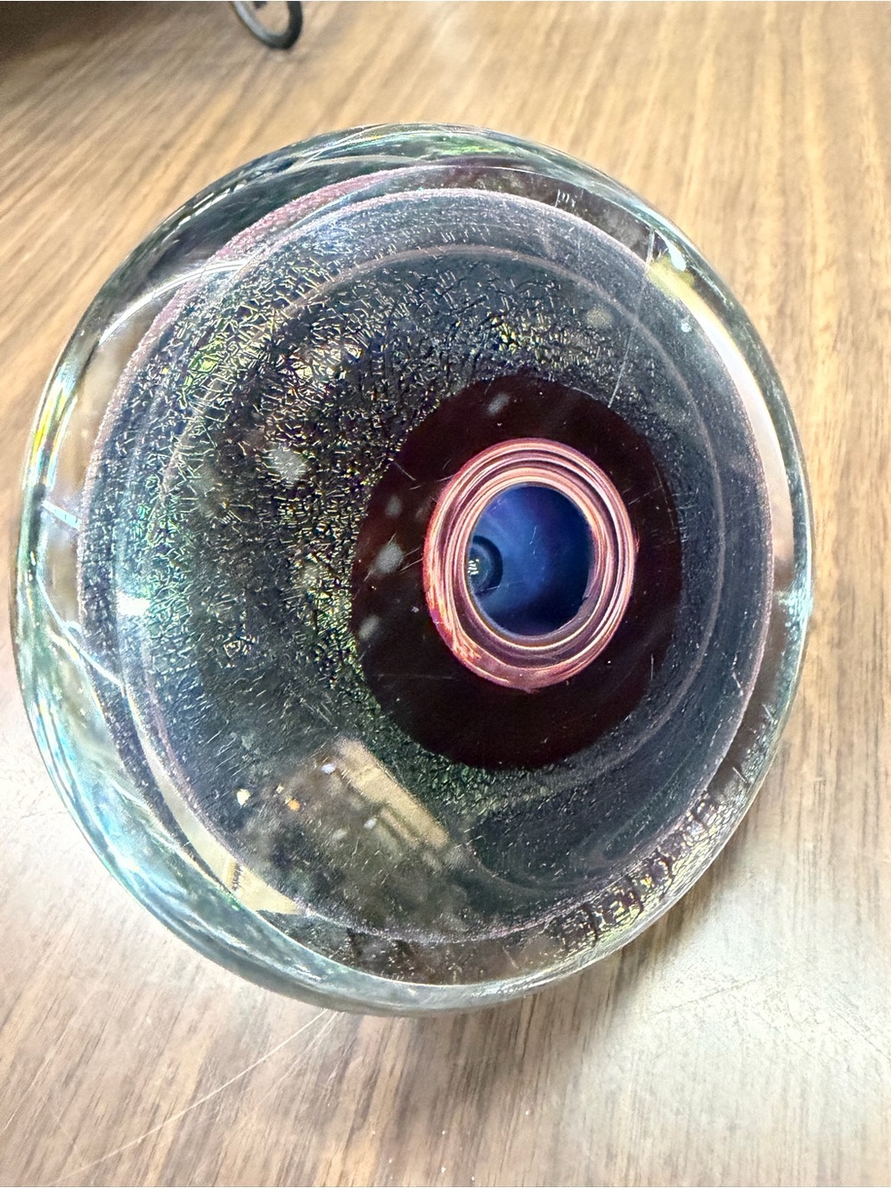 HL Murat Art Glass Conical Hand Blown Paperweight 1999 - Picture 4 of 5